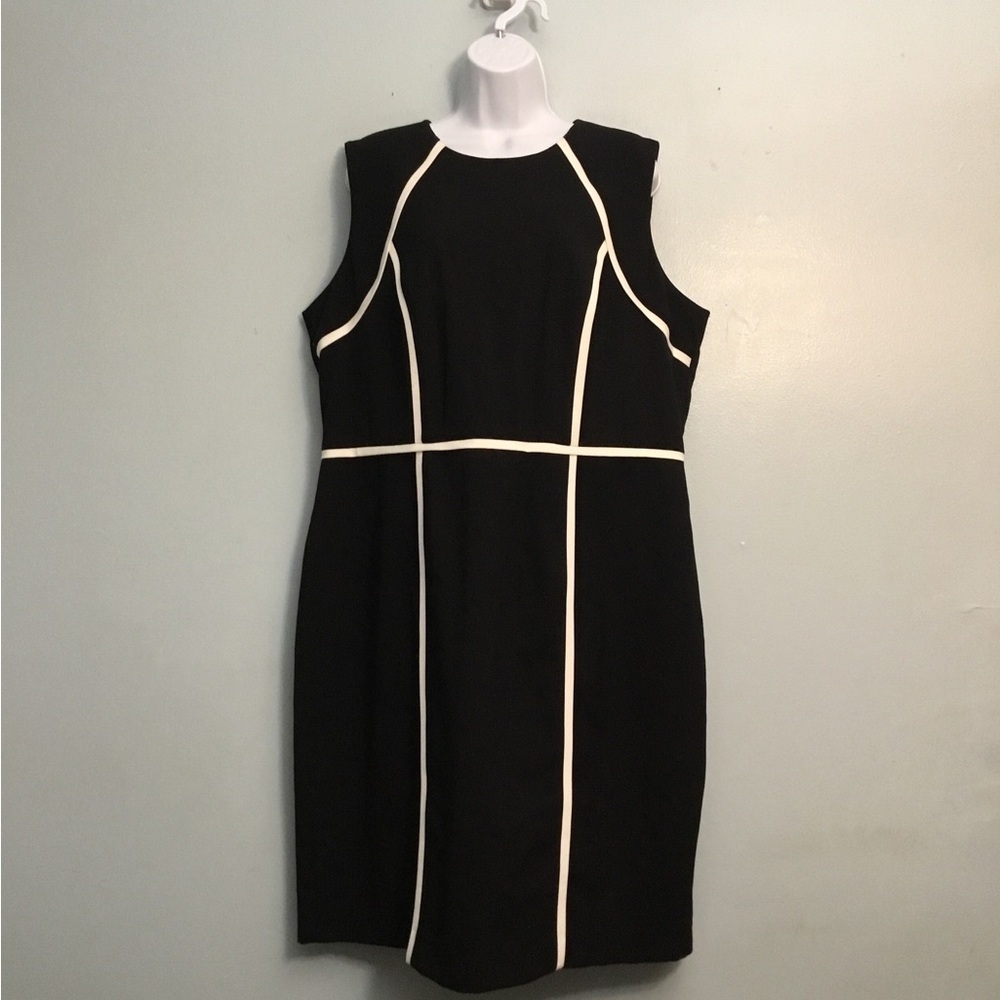 Calvin Klein Black and White Dress